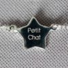 Duo de bracelets MAMAN BÉBÉ étoilés – Maman d’un Petite Chat – Petit Chat – ARGENT 925