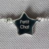 bracelet argent 925 petit chat