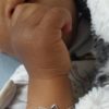 bracelet bébé gravé - petit chat - argent 925