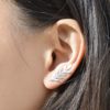 Boucles d'oreilles grimpantes -argent 925 - feuille