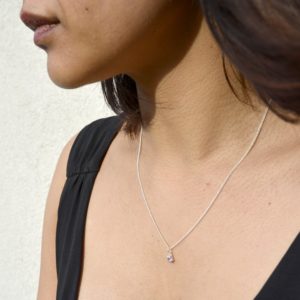 Collier – Etoile violette – ARGENT 925 Collier – Etoile violette – ARGENT 925