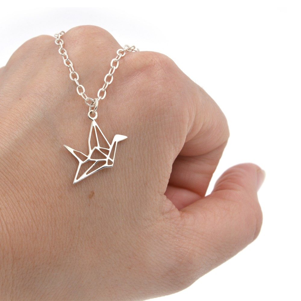 Collier - Origami grue - ARGENT 925