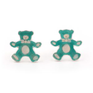 Boucles d'oreilles fille - nounours - ARGENT 925