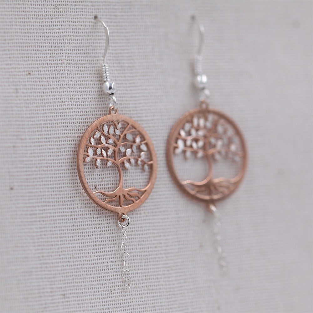 Boucles d'oreilles - Arbre de vie - ARGENT 925