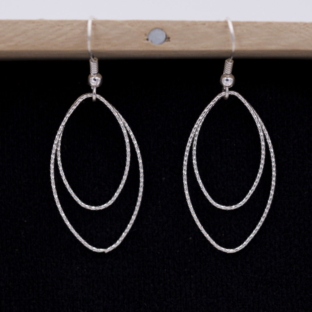 boucle-oreille-ovale-argent-925