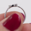 Bague - Cœur zirconium - ARGENT 925