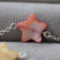 Bracelet étoile nacre corail - pour bébé et enfant-argent 925