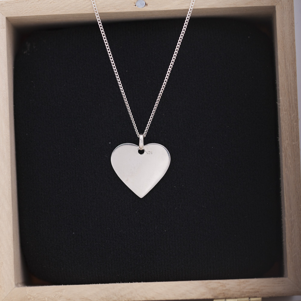 Collier Femme Argent 925 Avec Pendentif Cœur Rose - Chaine Ajustable 41+5 Cm, Zirconia, Cadeau Romantique