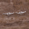 Boucles d'oreilles femme argent 925 noeud