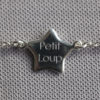 Petit Loup - bracelet argent 925 ajustable - bébé garçon