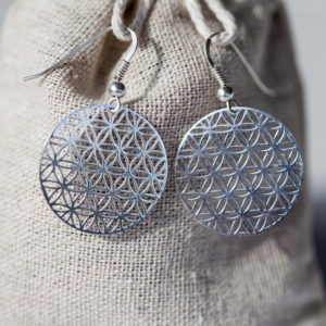 Boucles d'oreilles - Fleur de vie - ARGENT 925