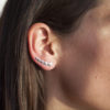 Boucles d’oreilles grimpantes – Étoiles – ARGENT 925