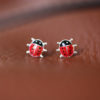 Boucles d'oreilles - Coccinelle - ARGENT 925