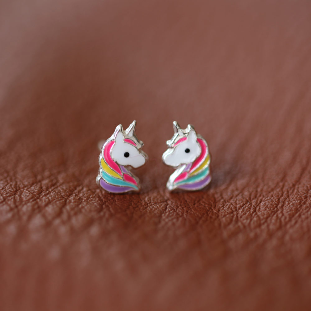 Boucles d'oreilles - Licorne - ARGENT 925