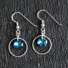 Boucles d’oreilles – Swarovski Crystal Bermuda Blue – ARGENT 925
