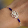 Bracelet - Mandala - bleu cobalt - ARGENT 925