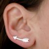 Boucles d’oreilles grimpantes – Flèche – ARGENT 925