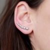 Boucles d'oreilles grimpantes - Boules - ARGENT 925