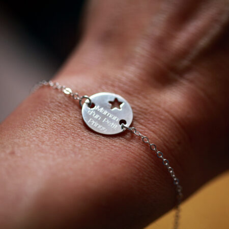 bracelet maman : maman d'un petit prince -argent 925 - personnalisable - idée cadeau de naissance