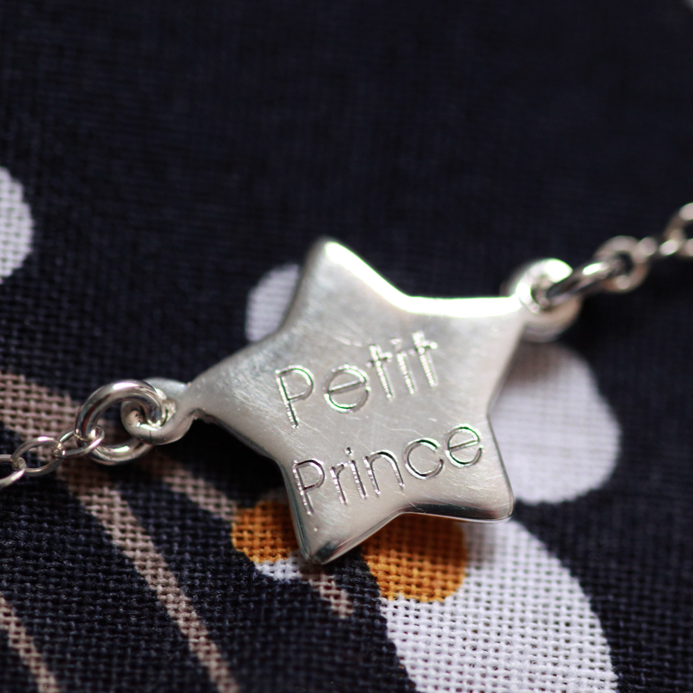 bracelet bebe : "petit prince" - argent 925 - personnalisable - idée cadeau de naissance