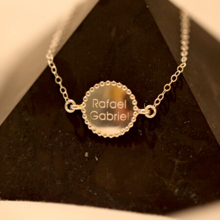 Bracelet Maman - Médaillon à personnaliser - ARGENT 925