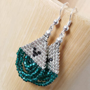 boucles d'oreilles - same bijoux - argent 925 _ brick stitch 2