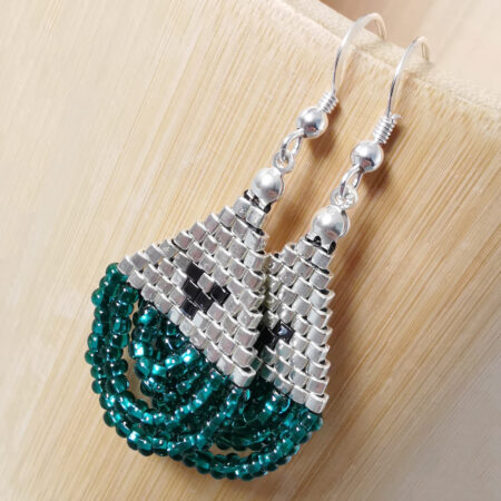 boucles d’oreilles – same bijoux – argent 925 _ brick stitch 2 boucles d’oreilles – same bijoux – argent 925 _ brick stitch 2