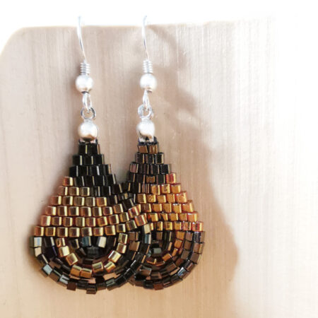 boucles d’oreilles – same bijoux – argent 925 _ brick stitch 4 boucles d’oreilles – same bijoux – argent 925 _ brick stitch 4