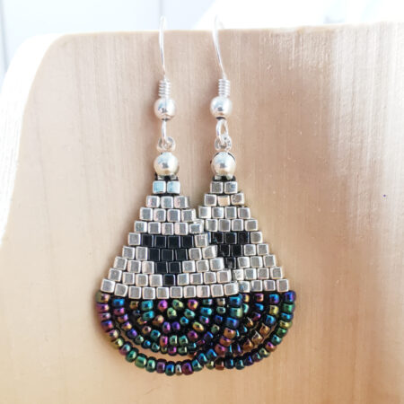 boucles d’oreilles – same bijoux – argent 925 _ brick stitch 1 boucles d’oreilles – same bijoux – argent 925 _ brick stitch 1