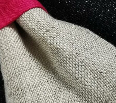 nœud papillon adulte - fait main - rose et lin - mariage