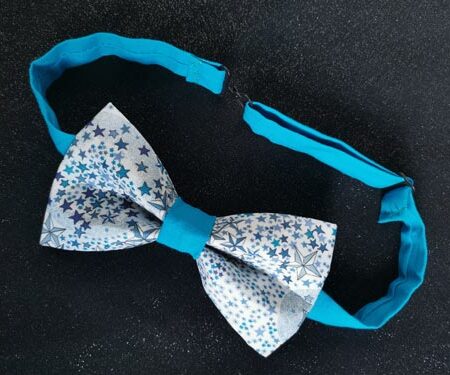 nœud papillon adulte – fait main – liberty étoiles bleues nœud papillon adulte – fait main – liberty étoiles bleues
