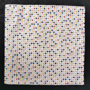 Pochette adulte - motifs cœurs multicolores