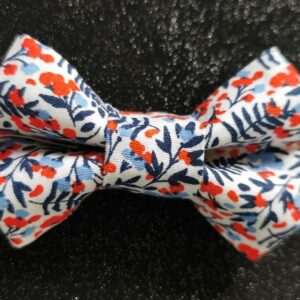 Barrette pour cheveux nœud papillon - Motif fleurs de style liberty