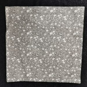 Pochette adulte - Fleurs grises - costume mariage