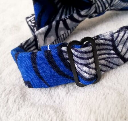 Nœud papillon ado - wax fleurs de mariage - bleu