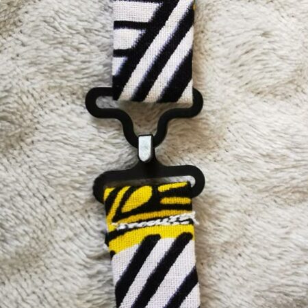 Nœud papillon enfant - wax fleurs de mariage - jaune