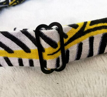 Nœud papillon enfant - wax fleurs de mariage - jaune