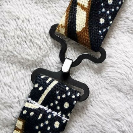 Nœud papillon enfant - wax bleu marine et rouge