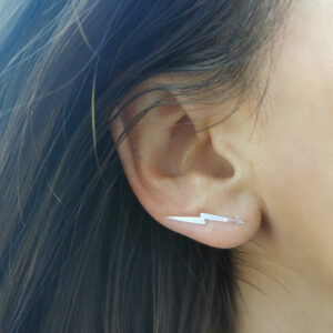 Boucles d'oreilles grimpantes - Éclair - ARGENT 925