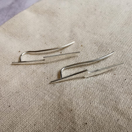 Boucles d'oreilles grimpantes - Éclair - ARGENT 925