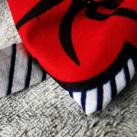 Nœud papillon adulte - wax fleurs de mariage - rouge et jaune