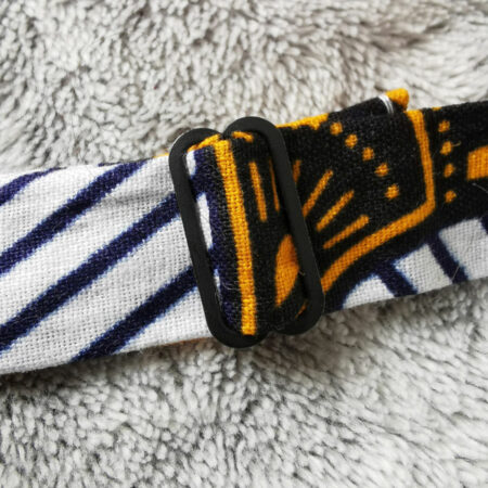 Nœud papillon enfant - wax fleurs de mariage - rouge et jaune