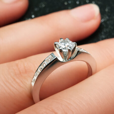 Bague Solitaire – ARGENT 925 – femme – Same Bijoux